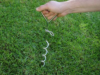 Two way swivel and ring allows 360 deg of freedom